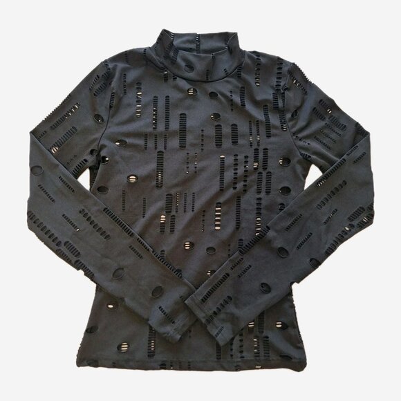 BLACK CUTOUT WORKOUT SET SIZE LARGE BUT FITS SMALL - Picture 2 of 5